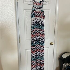 Emerald Sundae Multicolor Patterned Dress